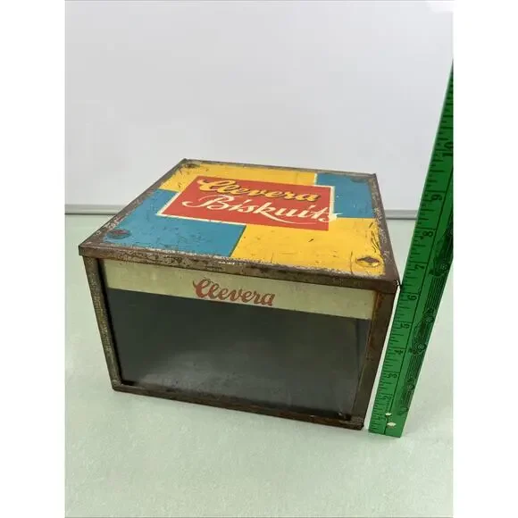 Clevera Biskuits Tin Biscuits Vintage Advertising Store Display 1930s German